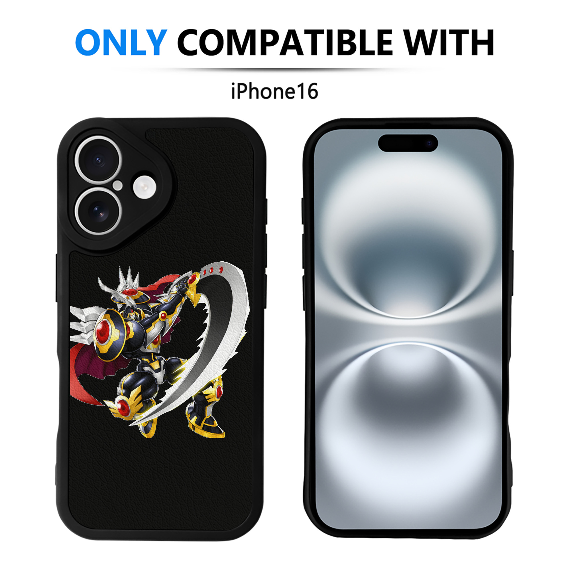 遊☆戯☆王 Yu-Gi-Oh! 【iPhone 16シリーズ対応】シリコンスマホケース（レザー調） 材質：シリコン
